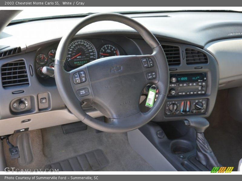 White / Gray 2003 Chevrolet Monte Carlo SS