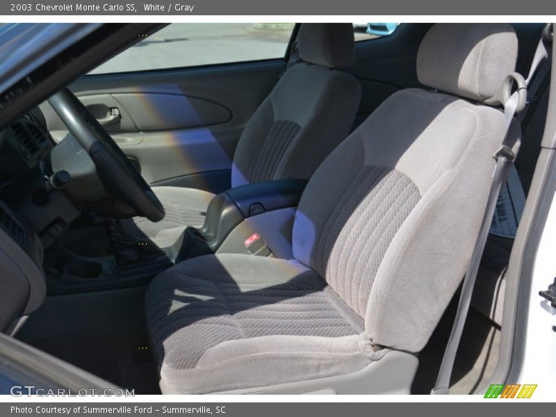 White / Gray 2003 Chevrolet Monte Carlo SS