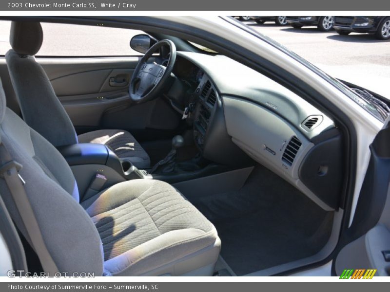 White / Gray 2003 Chevrolet Monte Carlo SS