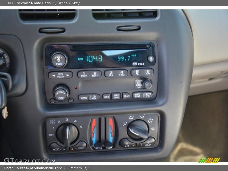 White / Gray 2003 Chevrolet Monte Carlo SS