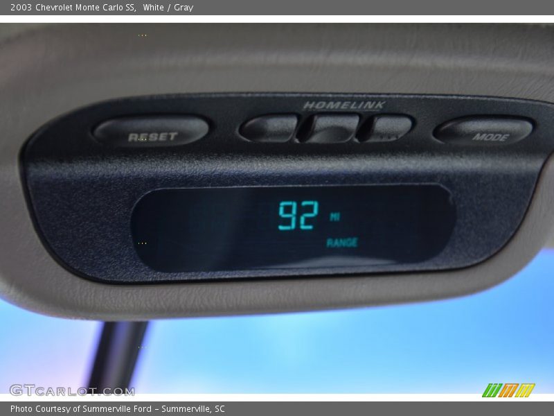 White / Gray 2003 Chevrolet Monte Carlo SS