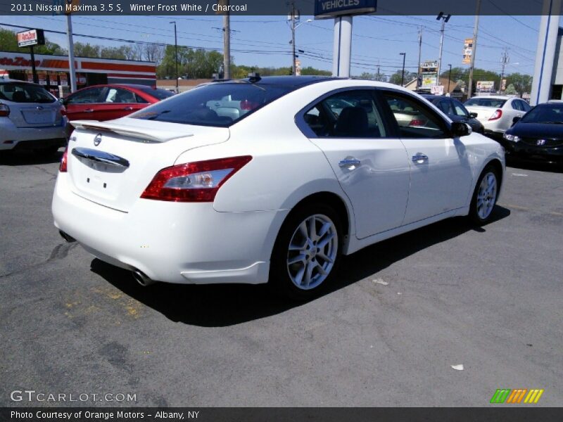Winter Frost White / Charcoal 2011 Nissan Maxima 3.5 S