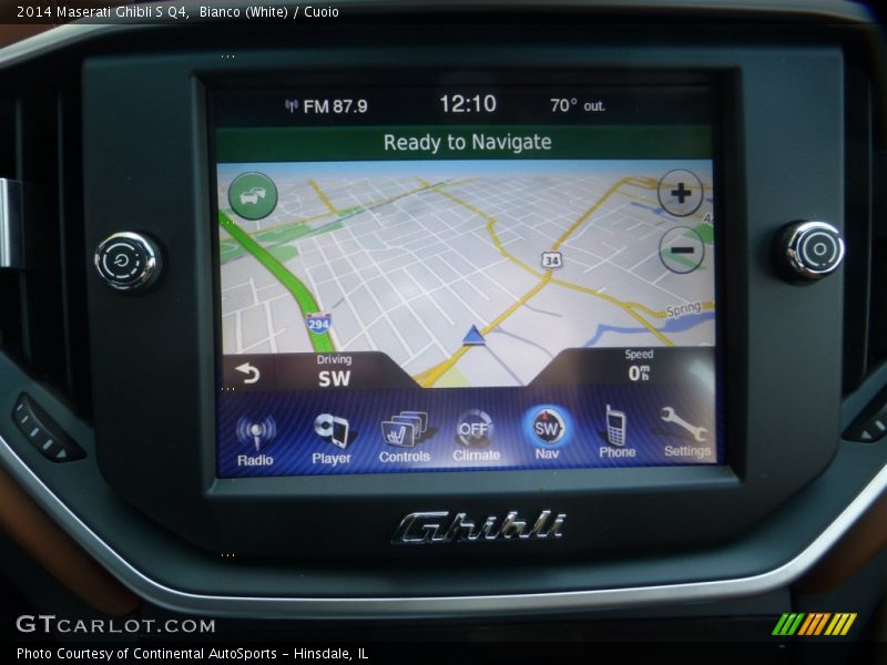 Bianco (White) / Cuoio 2014 Maserati Ghibli S Q4