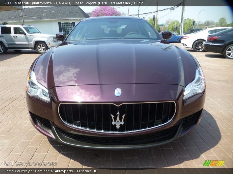 Rosso Folgore (Dark Red Metallic) / Cuoio 2015 Maserati Quattroporte S Q4 AWD