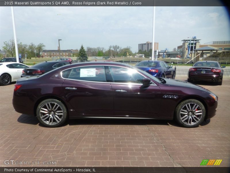 Rosso Folgore (Dark Red Metallic) / Cuoio 2015 Maserati Quattroporte S Q4 AWD