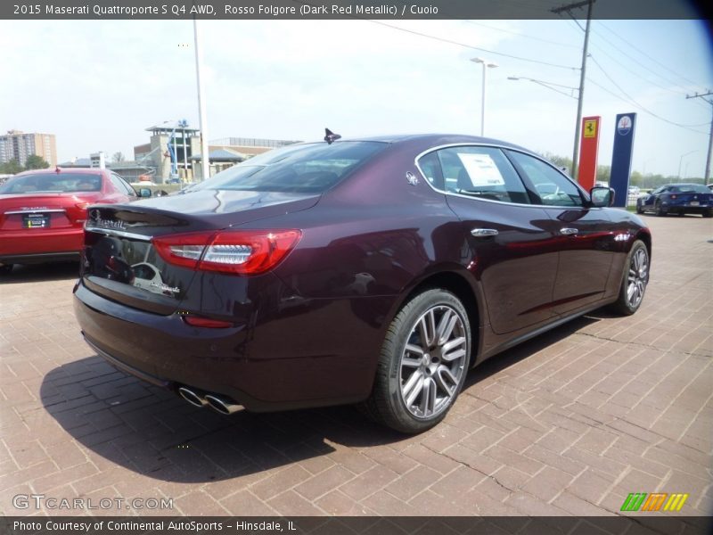 Rosso Folgore (Dark Red Metallic) / Cuoio 2015 Maserati Quattroporte S Q4 AWD