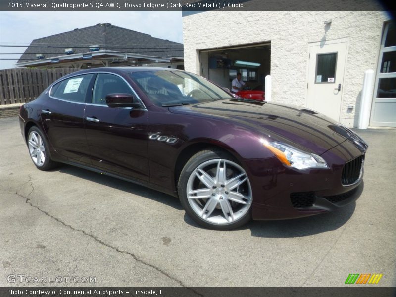 Rosso Folgore (Dark Red Metallic) / Cuoio 2015 Maserati Quattroporte S Q4 AWD