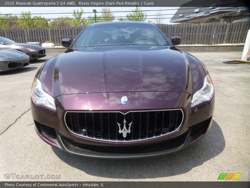 Rosso Folgore (Dark Red Metallic) / Cuoio 2015 Maserati Quattroporte S Q4 AWD