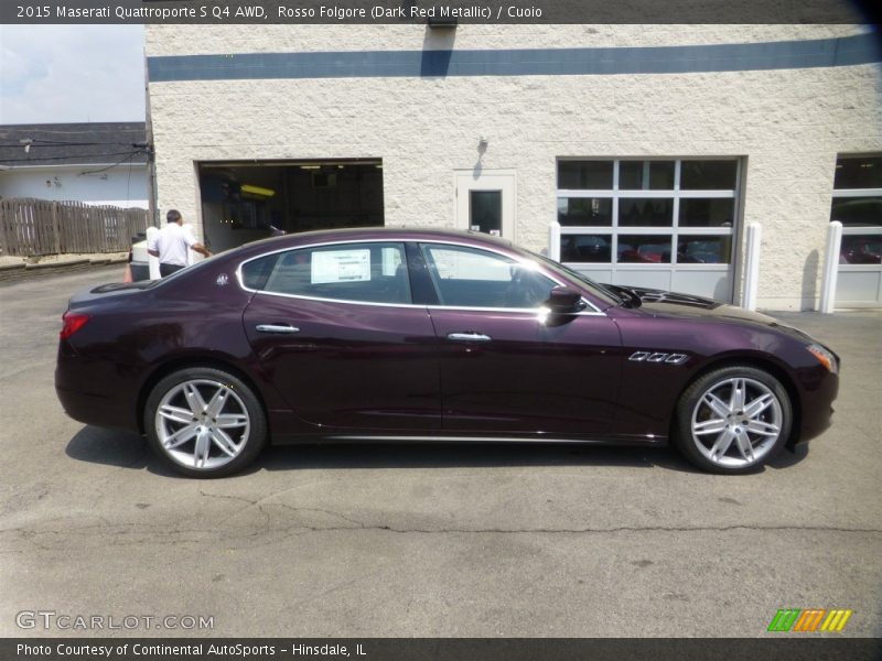 Rosso Folgore (Dark Red Metallic) / Cuoio 2015 Maserati Quattroporte S Q4 AWD