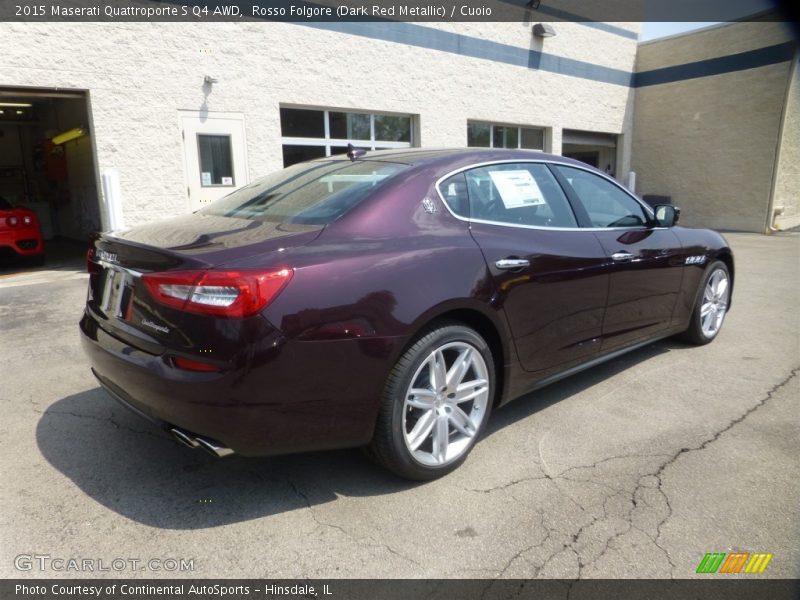 Rosso Folgore (Dark Red Metallic) / Cuoio 2015 Maserati Quattroporte S Q4 AWD