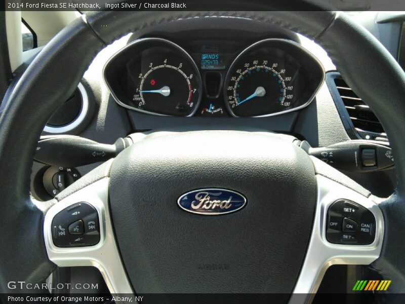 Ingot Silver / Charcoal Black 2014 Ford Fiesta SE Hatchback