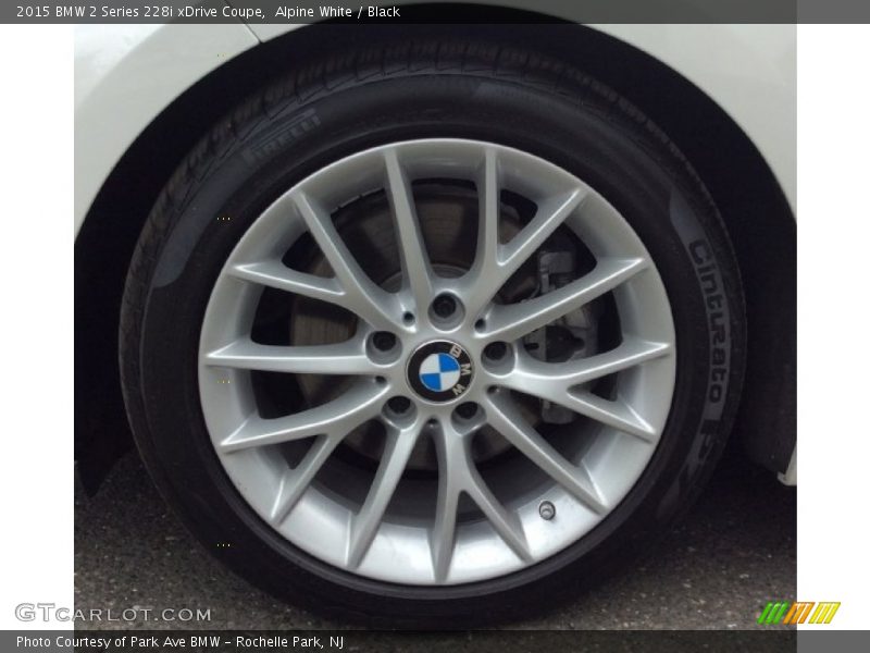 Alpine White / Black 2015 BMW 2 Series 228i xDrive Coupe