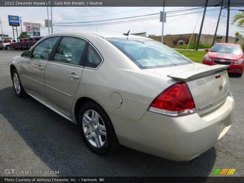 Gold Mist Metallic / Neutral 2012 Chevrolet Impala LT