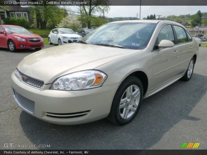 Gold Mist Metallic / Neutral 2012 Chevrolet Impala LT