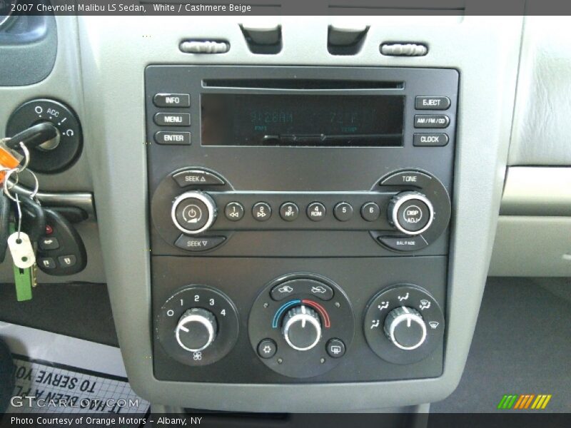 White / Cashmere Beige 2007 Chevrolet Malibu LS Sedan