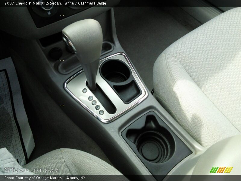 White / Cashmere Beige 2007 Chevrolet Malibu LS Sedan