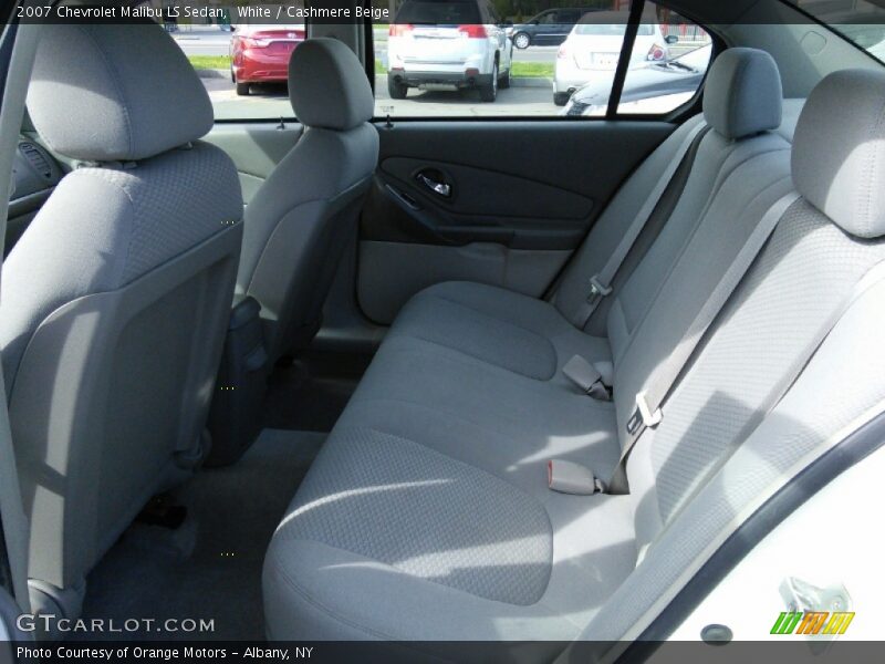 White / Cashmere Beige 2007 Chevrolet Malibu LS Sedan