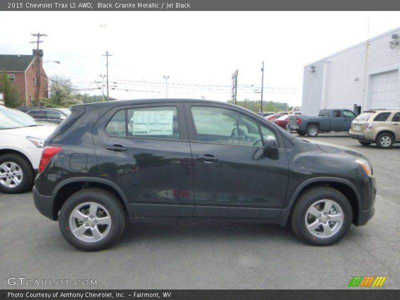 Black Granite Metallic / Jet Black 2015 Chevrolet Trax LS AWD