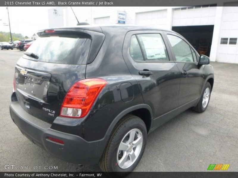 Black Granite Metallic / Jet Black 2015 Chevrolet Trax LS AWD