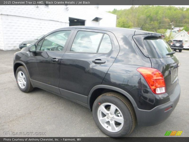Black Granite Metallic / Jet Black 2015 Chevrolet Trax LS AWD