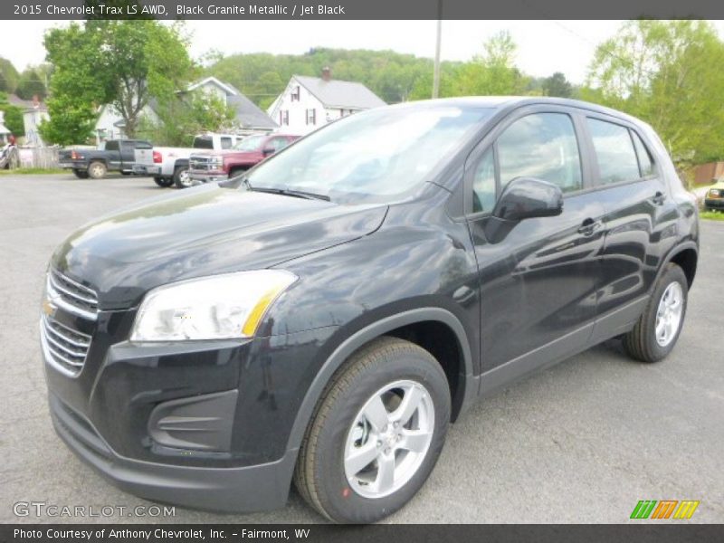 Black Granite Metallic / Jet Black 2015 Chevrolet Trax LS AWD