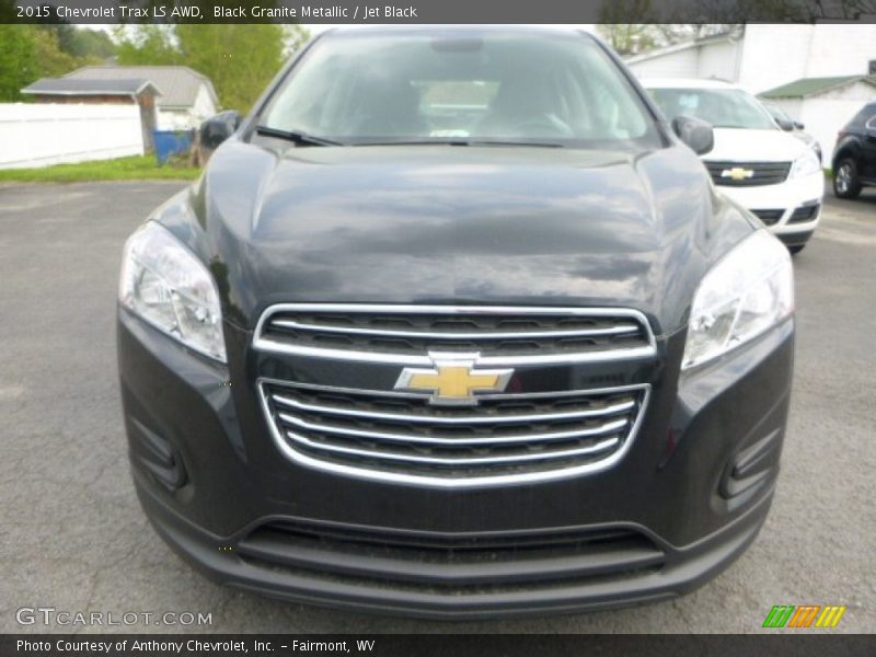 Black Granite Metallic / Jet Black 2015 Chevrolet Trax LS AWD