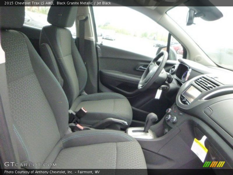 Black Granite Metallic / Jet Black 2015 Chevrolet Trax LS AWD