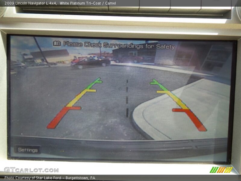 White Platinum Tri-Coat / Camel 2009 Lincoln Navigator L 4x4