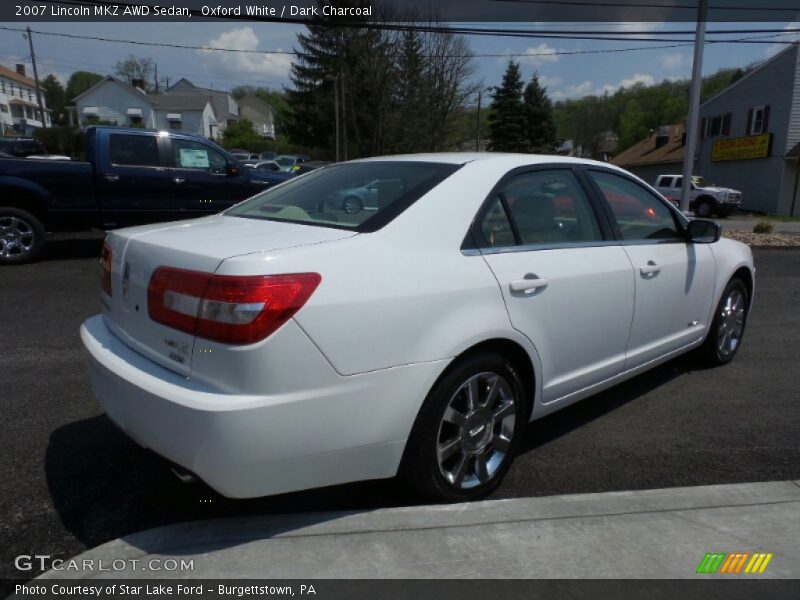 Oxford White / Dark Charcoal 2007 Lincoln MKZ AWD Sedan