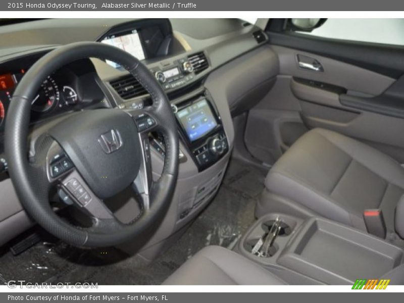 Alabaster Silver Metallic / Truffle 2015 Honda Odyssey Touring