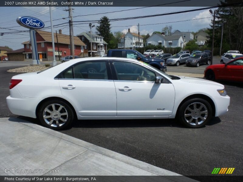 Oxford White / Dark Charcoal 2007 Lincoln MKZ AWD Sedan