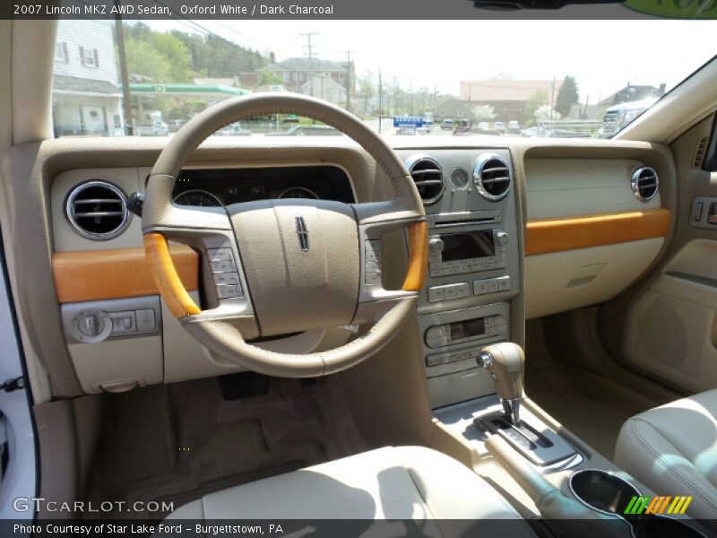 Oxford White / Dark Charcoal 2007 Lincoln MKZ AWD Sedan