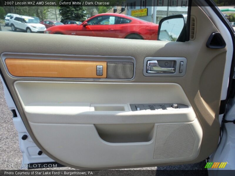 Oxford White / Dark Charcoal 2007 Lincoln MKZ AWD Sedan