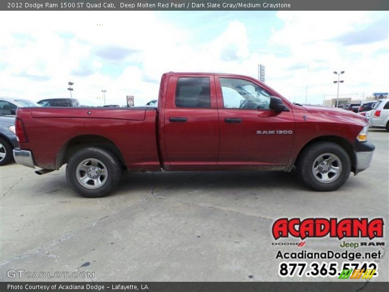 Deep Molten Red Pearl / Dark Slate Gray/Medium Graystone 2012 Dodge Ram 1500 ST Quad Cab
