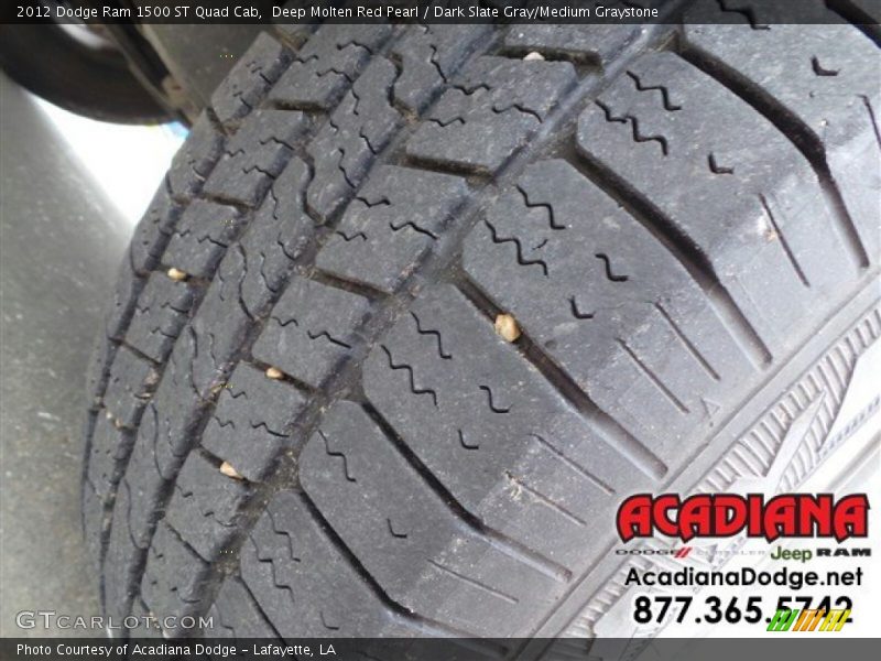 Deep Molten Red Pearl / Dark Slate Gray/Medium Graystone 2012 Dodge Ram 1500 ST Quad Cab