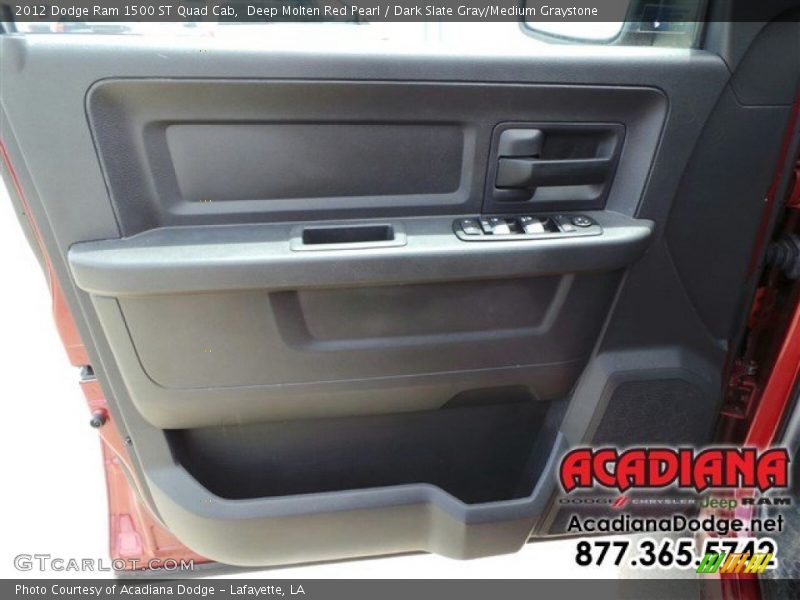 Deep Molten Red Pearl / Dark Slate Gray/Medium Graystone 2012 Dodge Ram 1500 ST Quad Cab