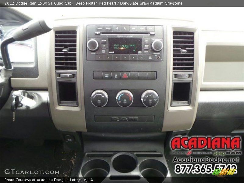 Deep Molten Red Pearl / Dark Slate Gray/Medium Graystone 2012 Dodge Ram 1500 ST Quad Cab