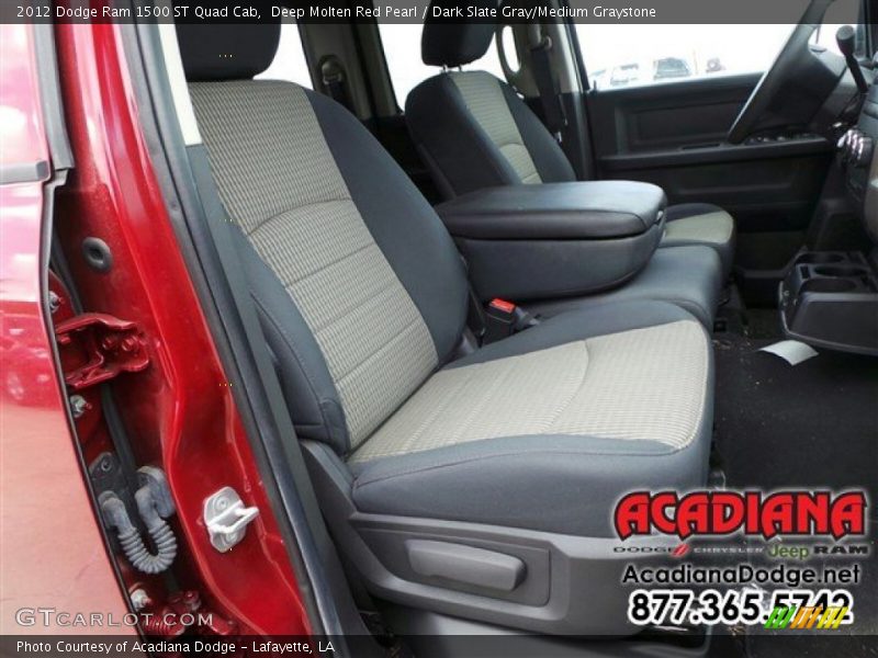 Deep Molten Red Pearl / Dark Slate Gray/Medium Graystone 2012 Dodge Ram 1500 ST Quad Cab