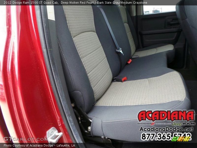 Deep Molten Red Pearl / Dark Slate Gray/Medium Graystone 2012 Dodge Ram 1500 ST Quad Cab