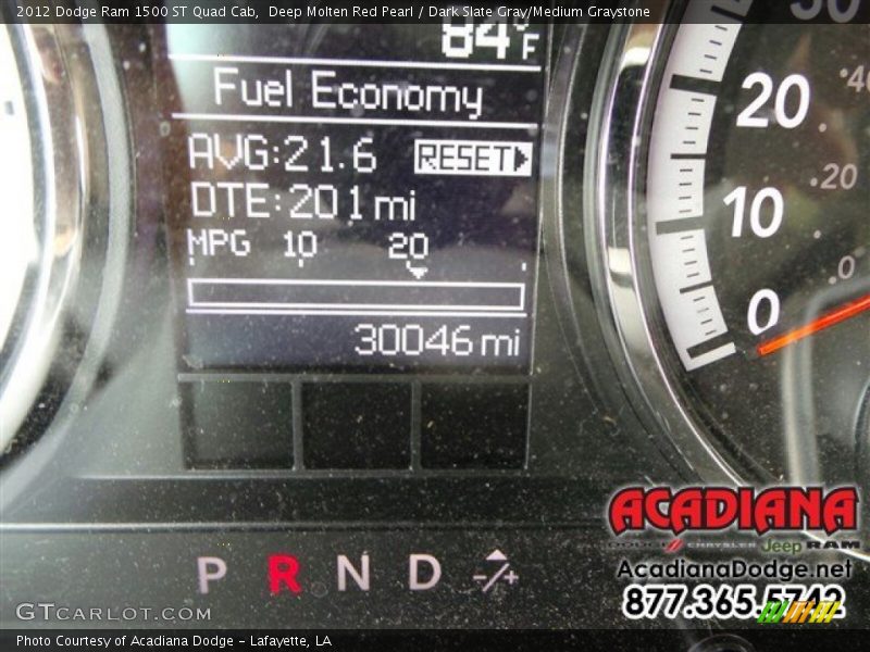 Deep Molten Red Pearl / Dark Slate Gray/Medium Graystone 2012 Dodge Ram 1500 ST Quad Cab