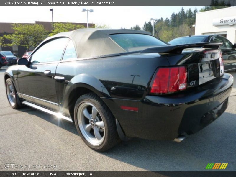 Black / Medium Parchment 2002 Ford Mustang GT Convertible