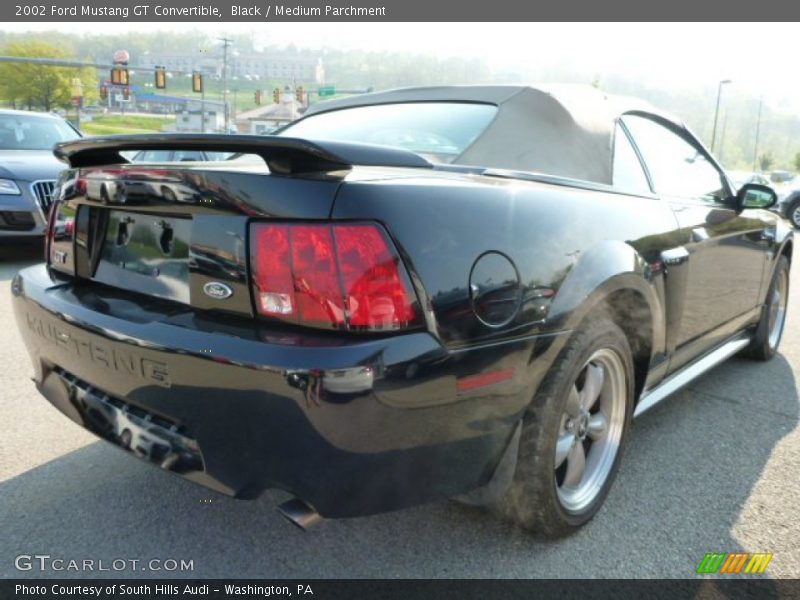 Black / Medium Parchment 2002 Ford Mustang GT Convertible