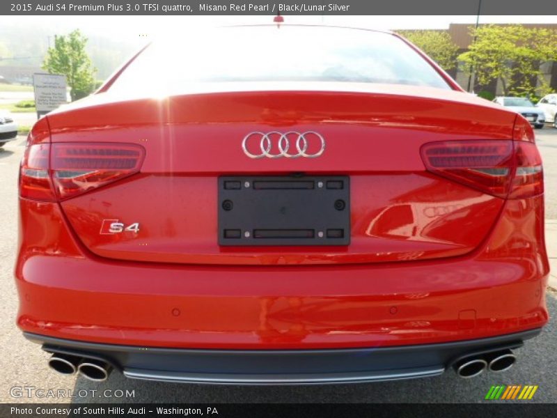 Misano Red Pearl / Black/Lunar Silver 2015 Audi S4 Premium Plus 3.0 TFSI quattro