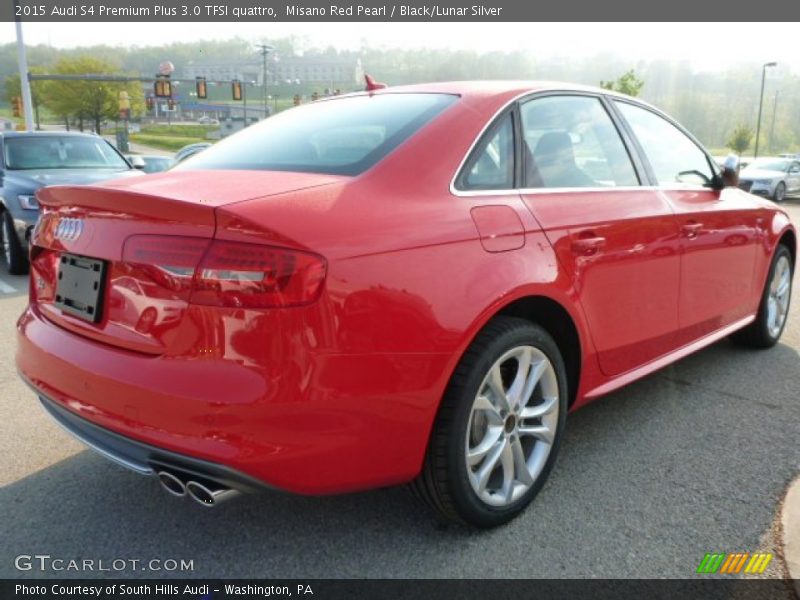 Misano Red Pearl / Black/Lunar Silver 2015 Audi S4 Premium Plus 3.0 TFSI quattro