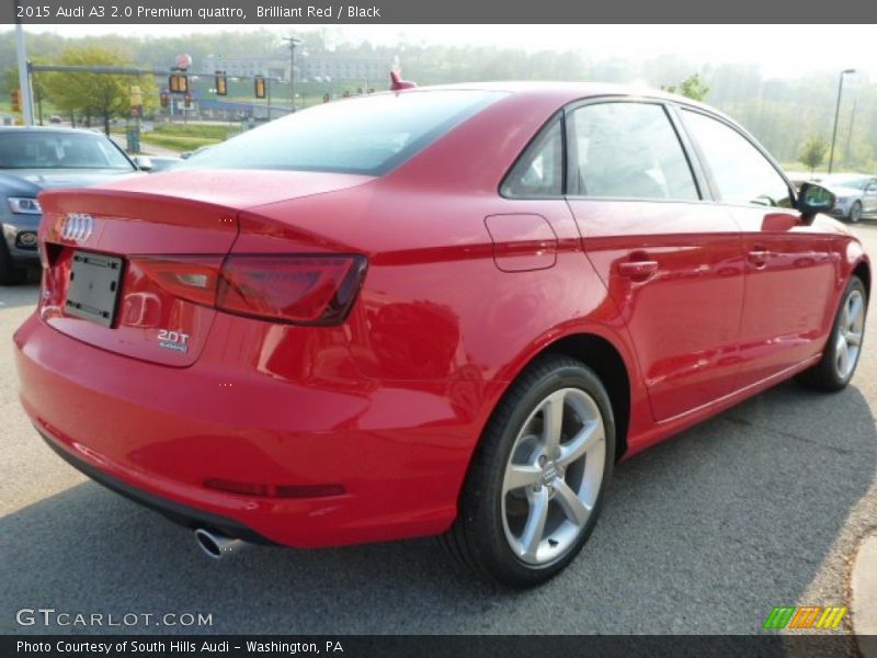 Brilliant Red / Black 2015 Audi A3 2.0 Premium quattro