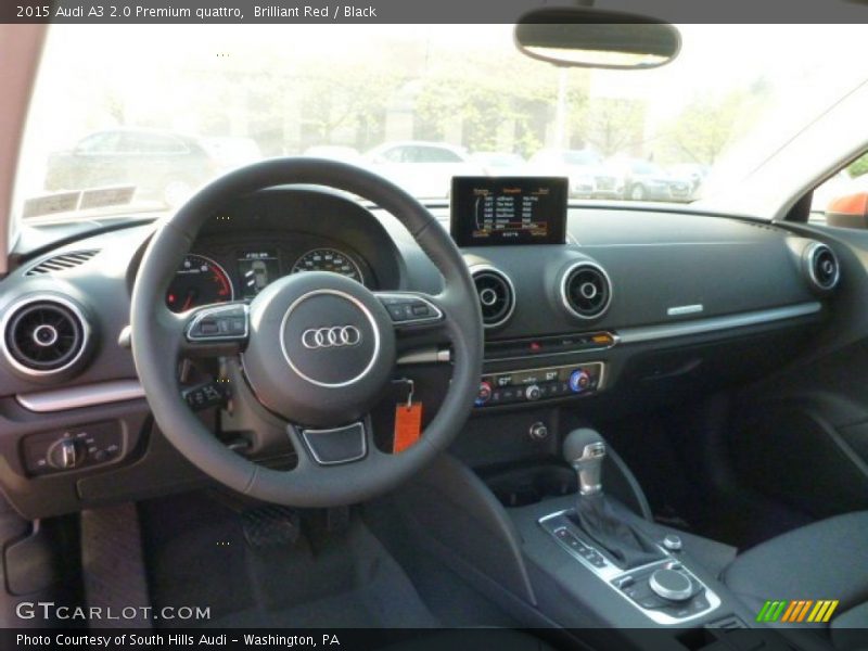 Brilliant Red / Black 2015 Audi A3 2.0 Premium quattro