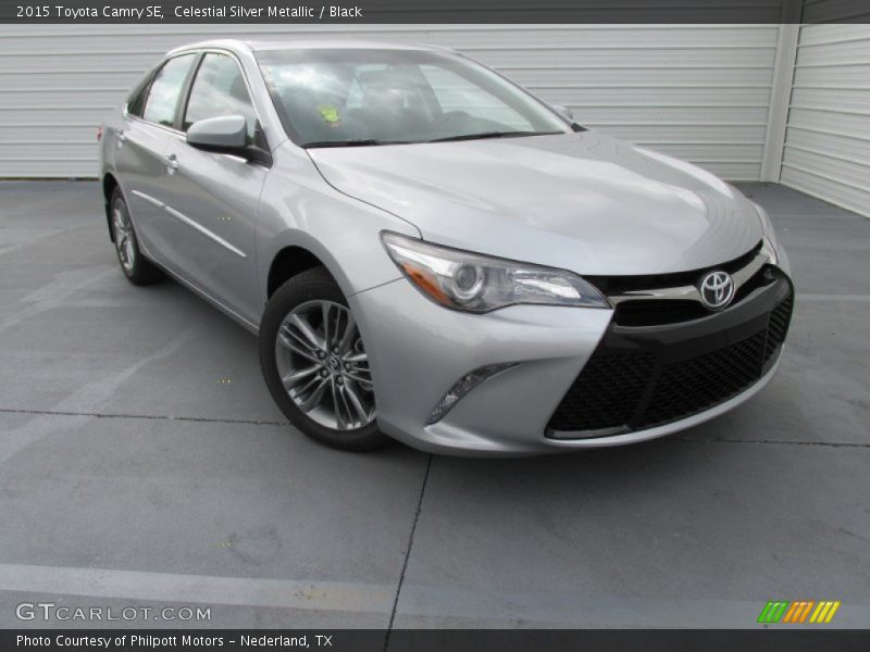Celestial Silver Metallic / Black 2015 Toyota Camry SE