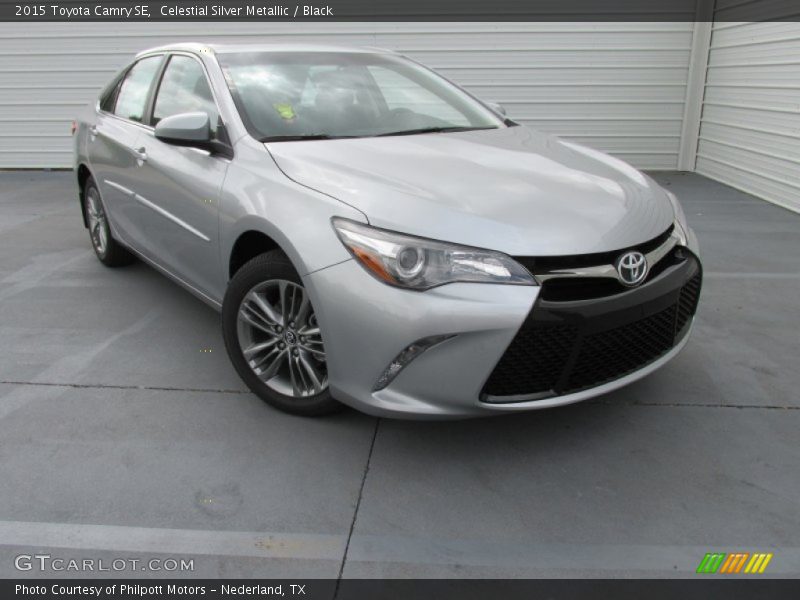 Celestial Silver Metallic / Black 2015 Toyota Camry SE