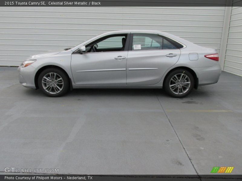 Celestial Silver Metallic / Black 2015 Toyota Camry SE
