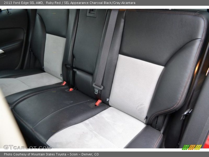 Ruby Red / SEL Appearance Charcoal Black/Gray Alcantara 2013 Ford Edge SEL AWD